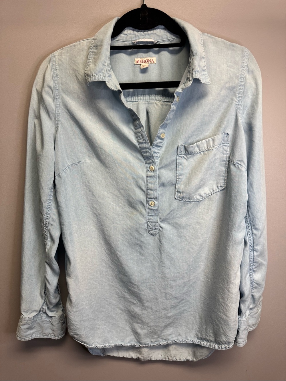 Merona Light Blue Denim Shirt